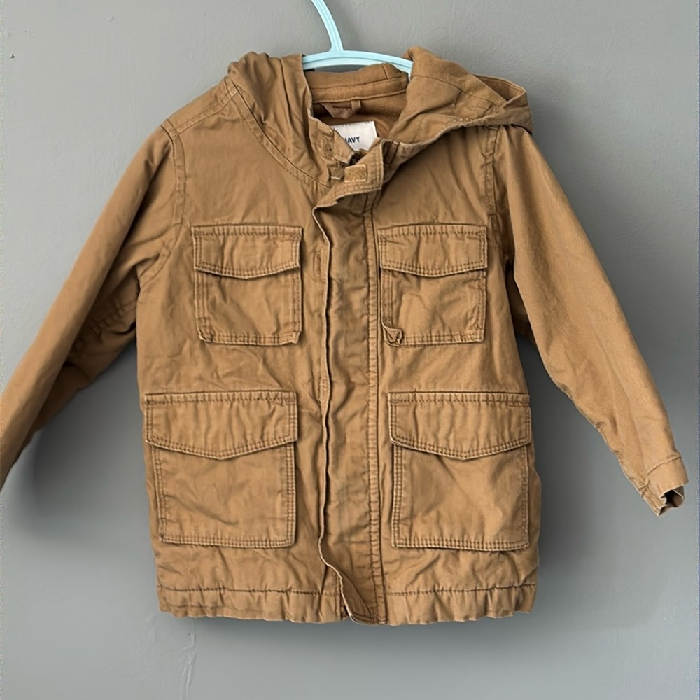 Old Navy Boys Toddler Midweight Utility Coat Tan Size Boys 2T